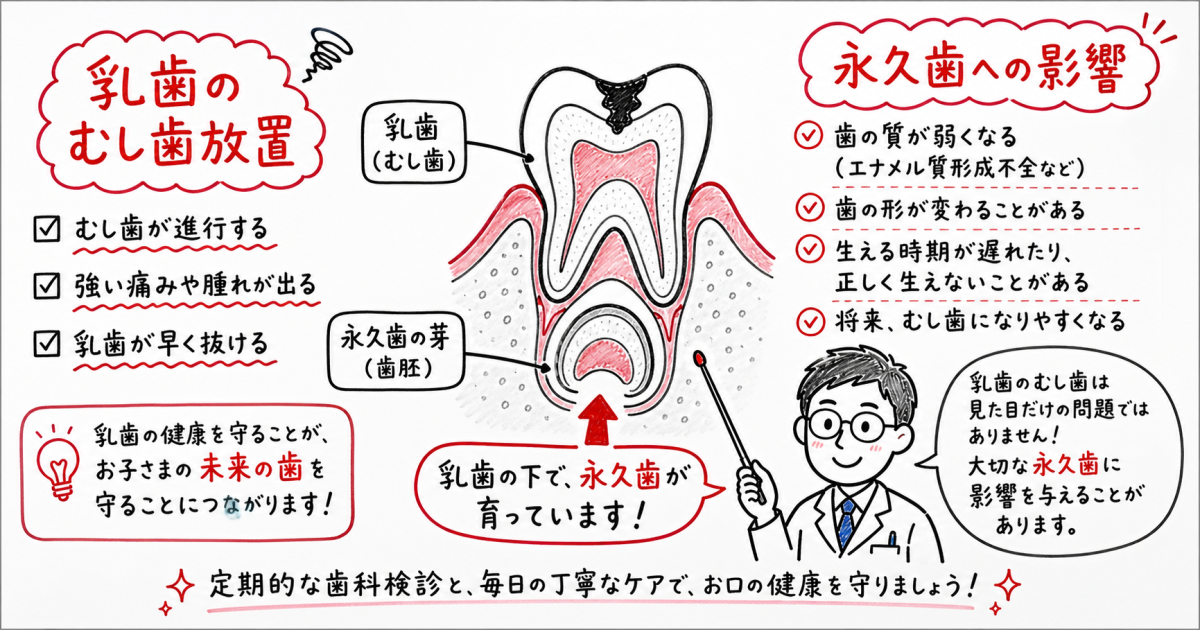子供のむし歯放置で悪化？永久歯への影響と歯科医師が教える対策