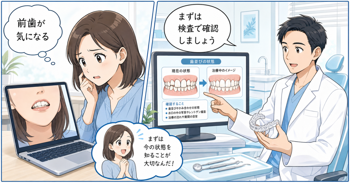 出っ歯やすきっ歯は透明矯正で治る？適応ケースと3つの判断目安