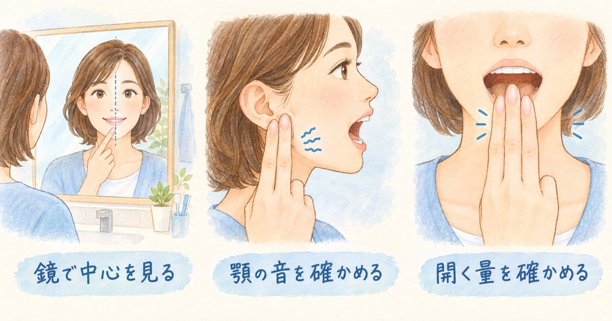 自宅でできる噛み合わせのセルフチェック方法